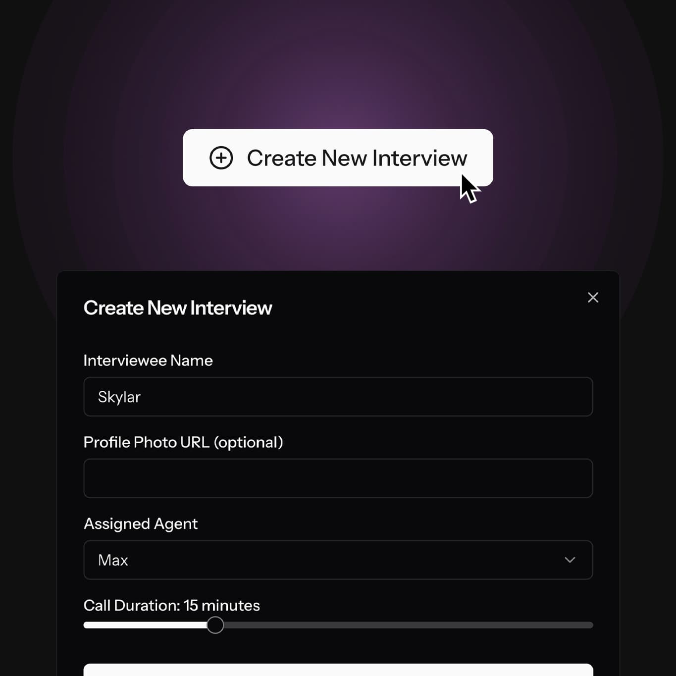 Create an Interview